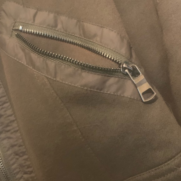 Army green/olive cropped winter jacket - Velvet Heart size Medium - Picture 6 of 6